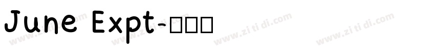 June Expt字体转换